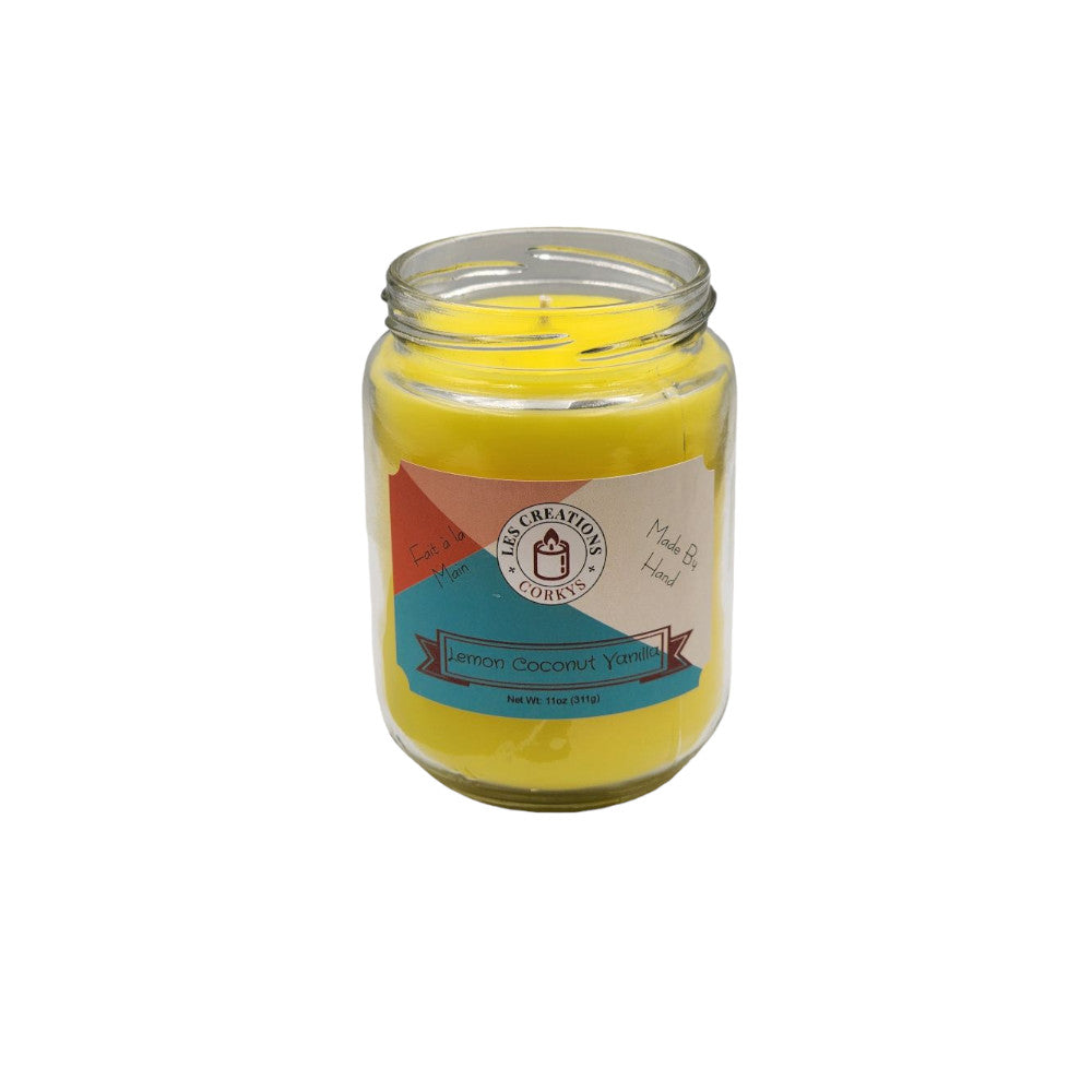 Lemon Coconut Vanilla - 12oz Jar - 1 Wick